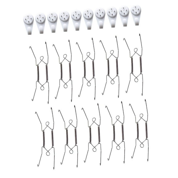 perfk 20 Pieces Plate Hangers for Decorative Plates Art Practical Plate Display Hanger 8Inch