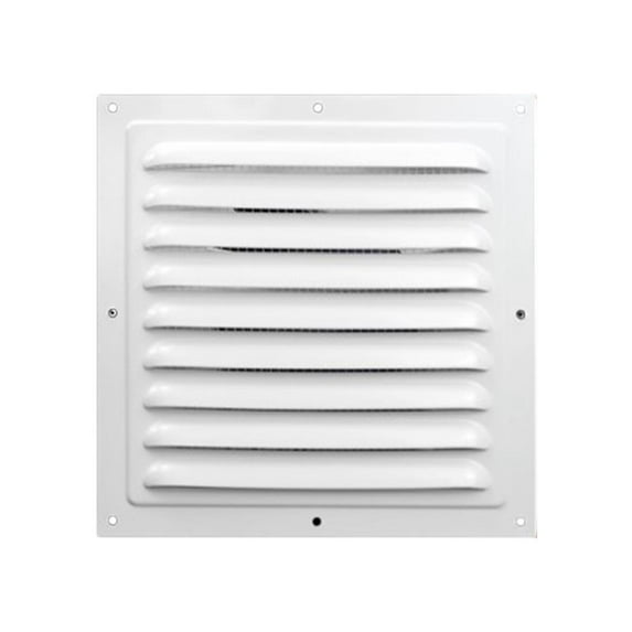perfk Air Vent Cover Air Vent Grille Square Aluminum Alloy Whit Cover Air 20cm