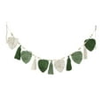 thumbnail image 1 of perfk Boho Macrame Leaves Wall Hanging Photo Display Macrame Wall Decor Leaf Tapestry Green, 1 of 8