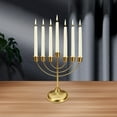 thumbnail image 1 of perfk Candlestick Jewish Holder Candelabra Menorah for Living Room Bedroom Cabinet, 1 of 9