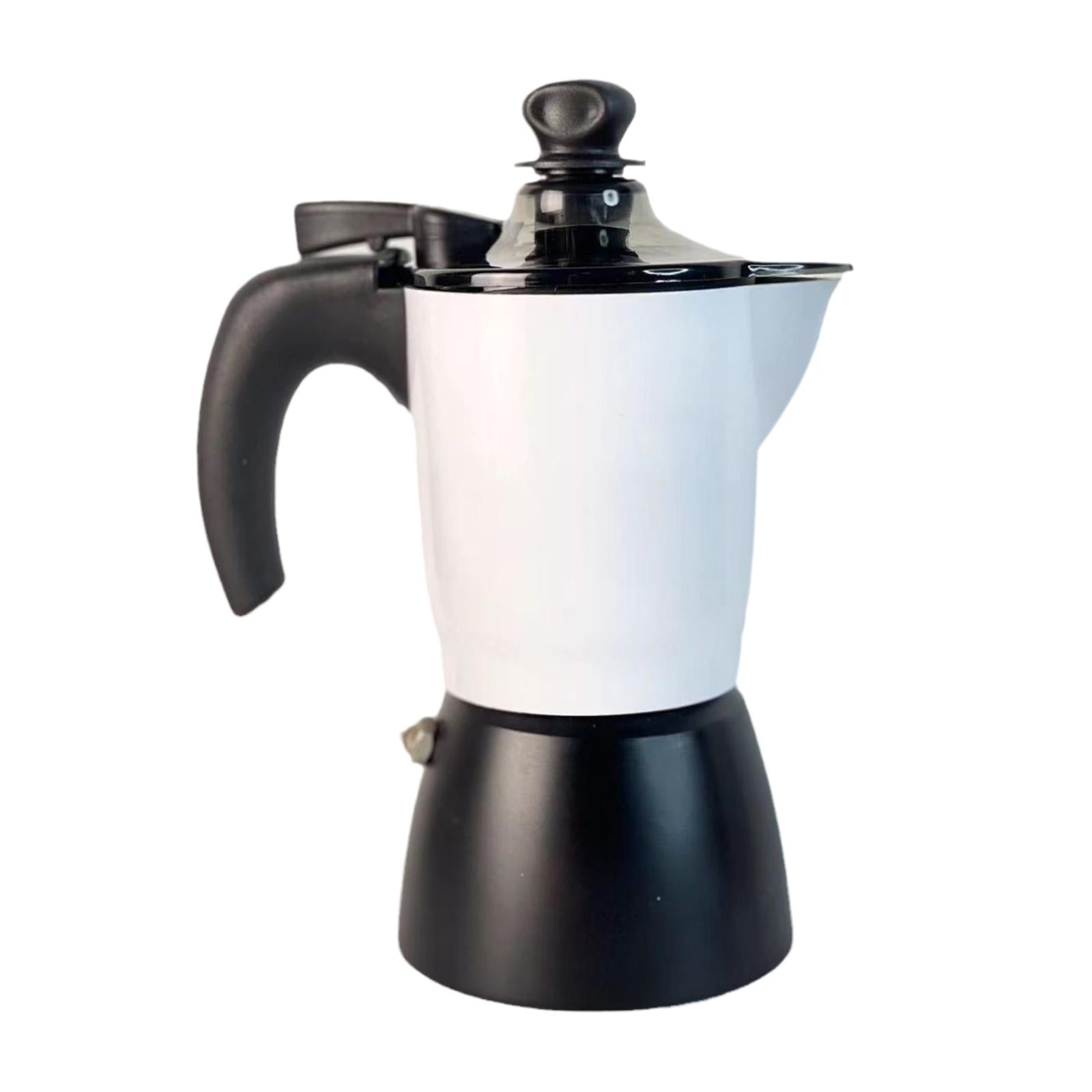 perfk Coffee Maker 150ml Camping Pot Manual Coffee Percolator for Travel Home Cafe