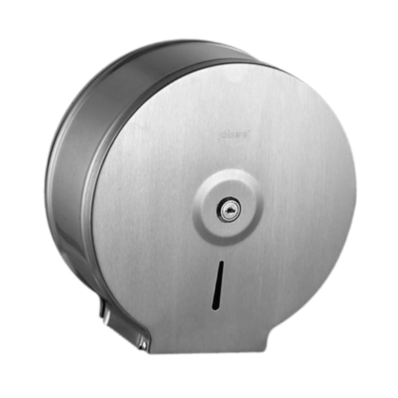 perfk Commercial Jumbo Toilet Paper Dispenser 10 inch Bath Roll Holder Wall Mount for without phone holder