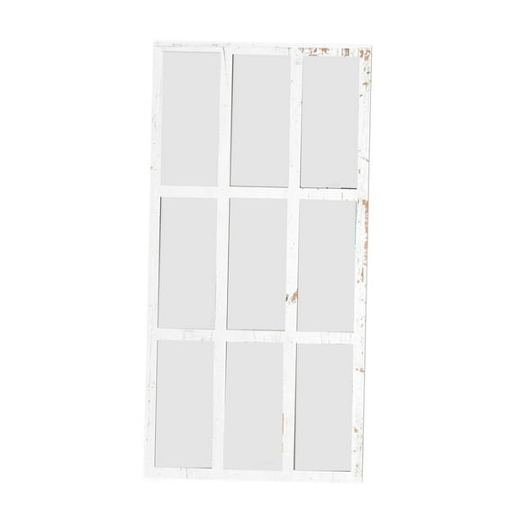 perfk Decorative Wall Mirror Convenient Home Decor for Bedroom Room White