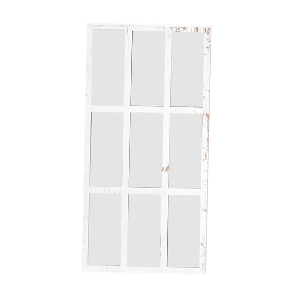 perfk Decorative Wall Mirror Convenient Home Decor for Bedroom Room White