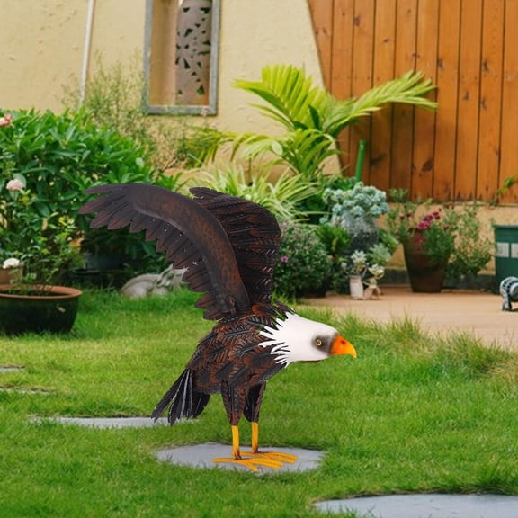 perfk Eagle Garden Statue Collection Crafts Indoor Outdoor for Front Patio Balcony
