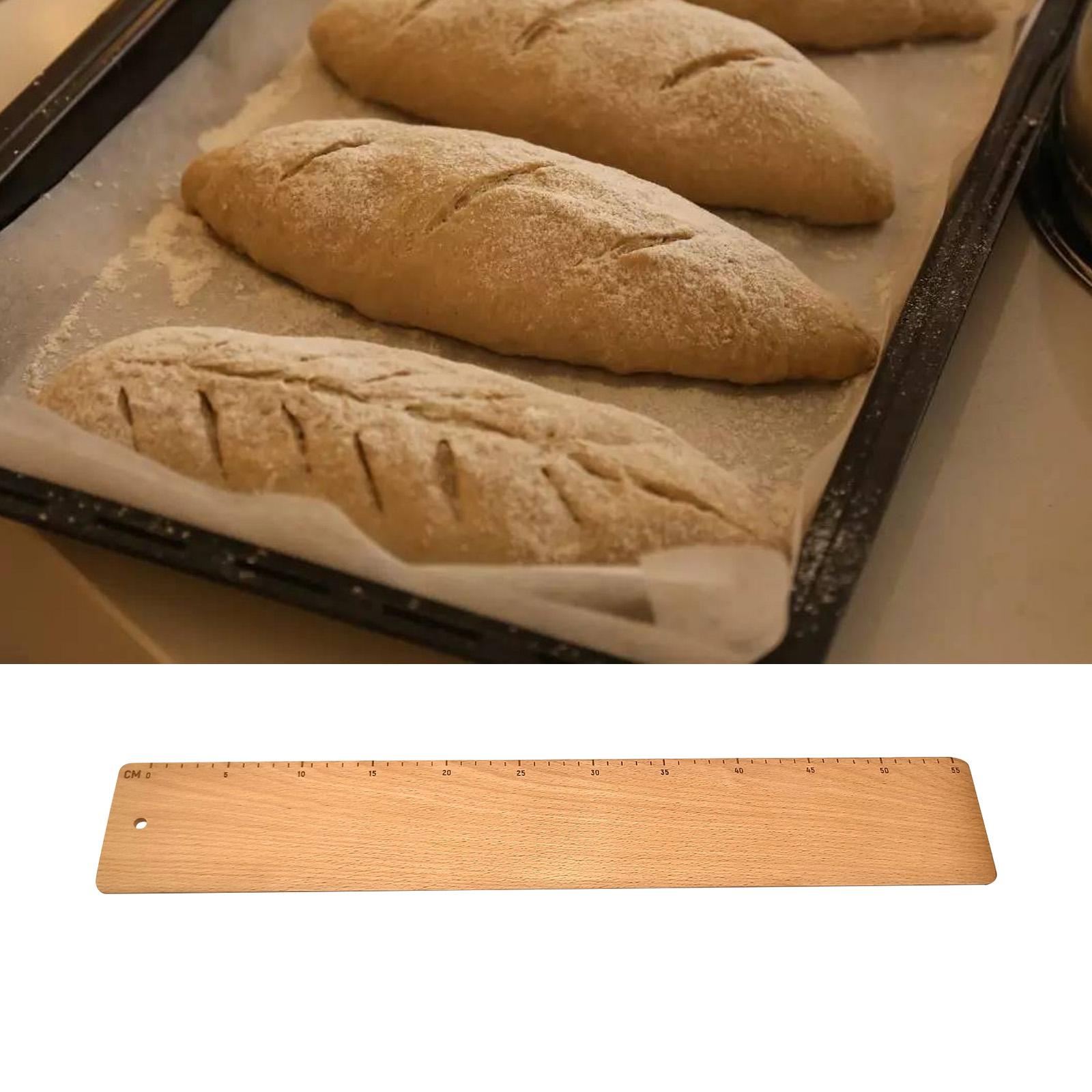 perfk French Bread Flipping Board Transfer Peel for Loaves Ciabatta