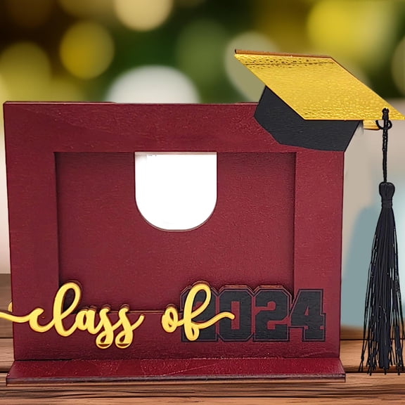 perfk Graduation Photo Frame Class of 2024 Graduate Picture Frame Graduation Gifts Red