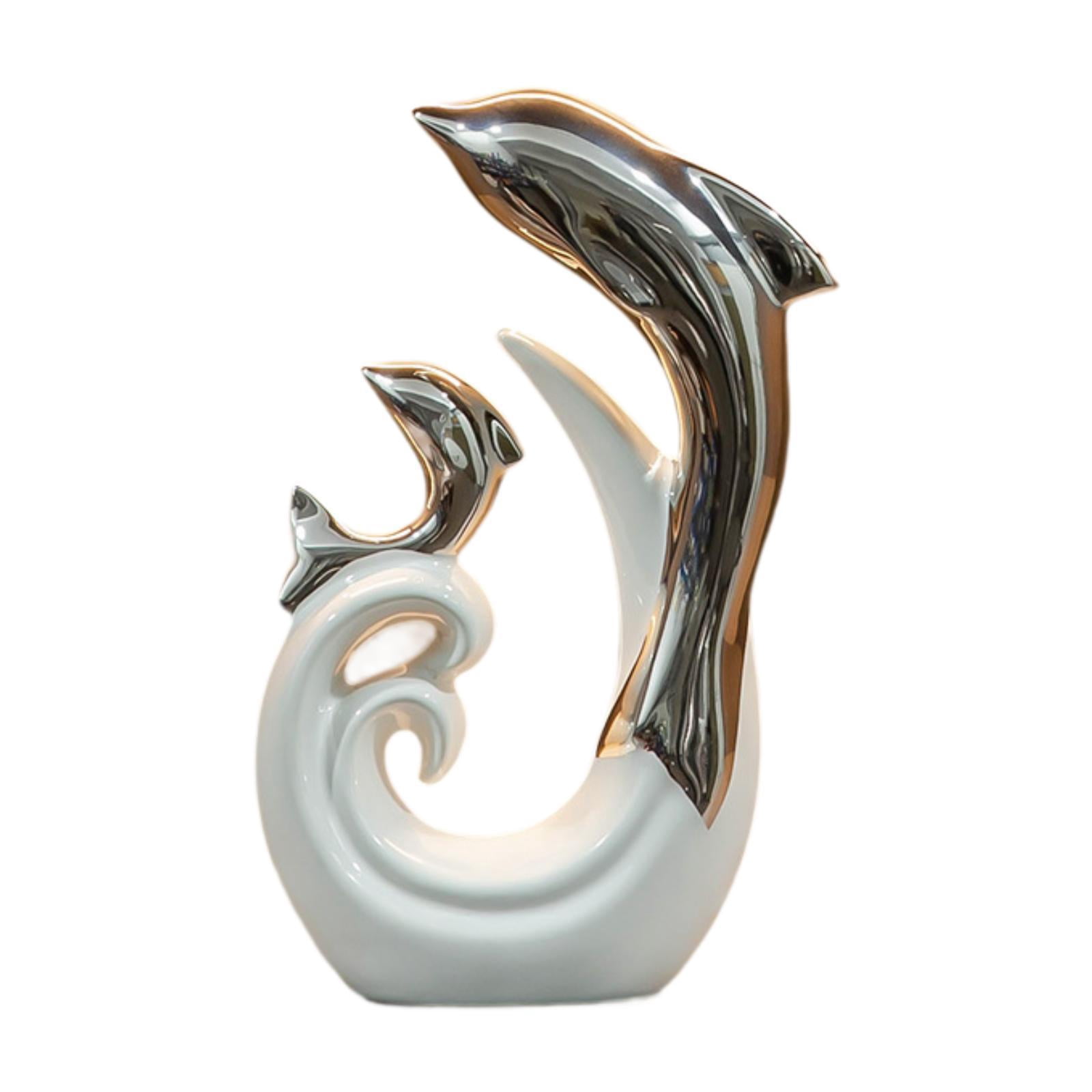 perfk Modern Abstract Art Statue Entryway Home Decor Office Abstract Ceramic Decor S