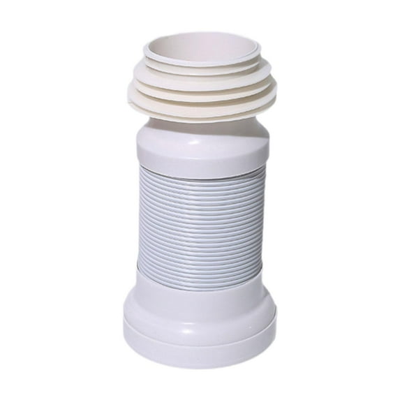 perfk Retractable Toilet Drain Pipe Adapter Sturdy Replaces Toilet Connecting Pipe
