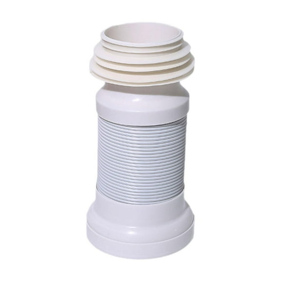 perfk Retractable Toilet Drain Pipe Adapter Sturdy Replaces Toilet Connecting Pipe