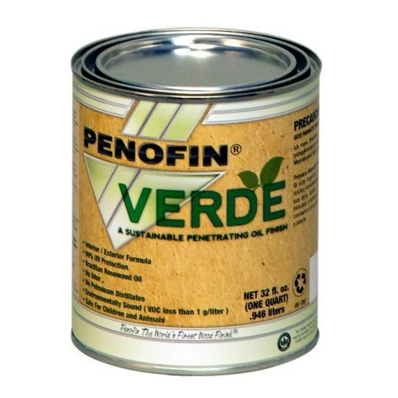 qt Penofin F0VEBQT Ebony Verde Odorless Zero VOC Interior/Exterior Stain
