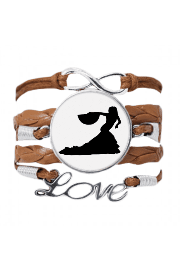 performance dancer fan dancing bracelet love chain ornament wristband