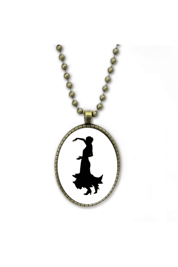 performance folk dance dancer necklace vintage chain bead pendant jewelry collection