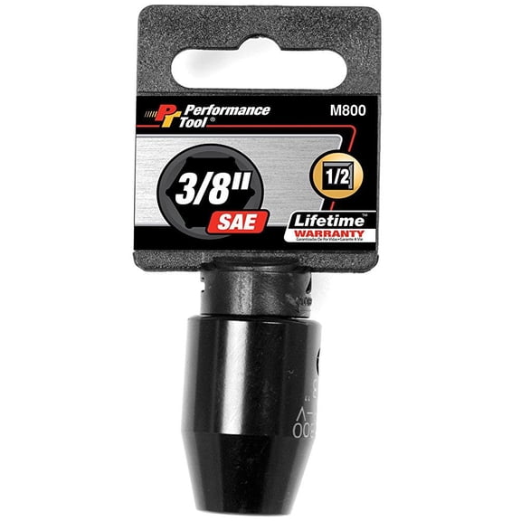 performance tool m800 1/2 dr. 3/8 6-point impact socket