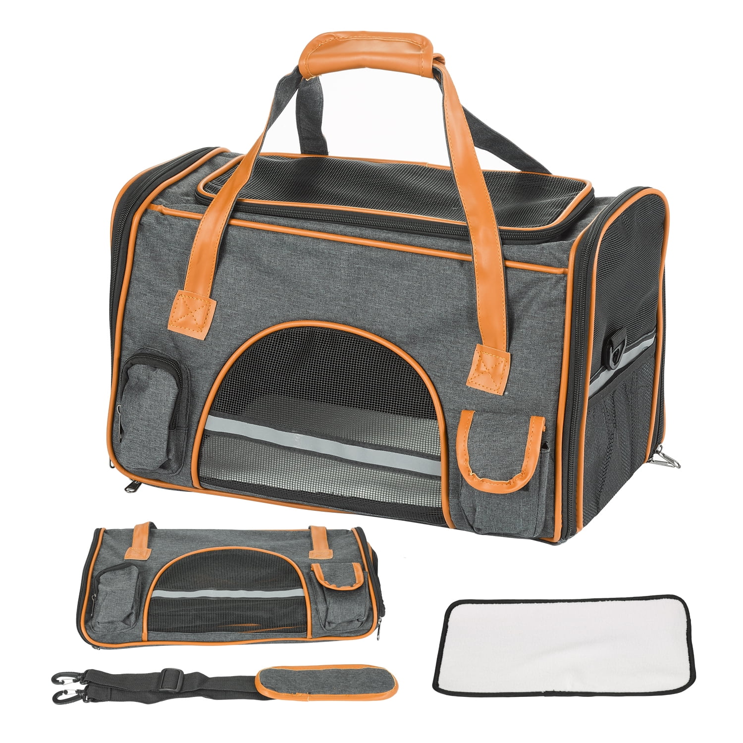 perfrom Airline Approved Pet Carrier,Soft Sided Cat Carriers for Small