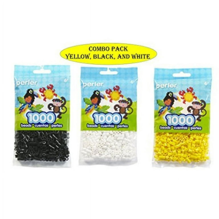 perler bead bag, yellow (yellow-white black) 