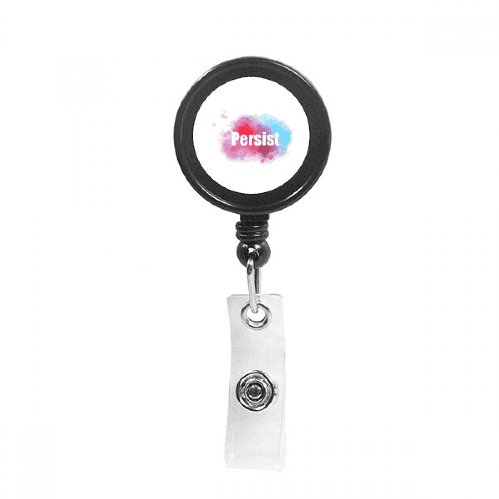 persist stardr imaginatio strive Retractable Keychain Badge Holder ID Badge