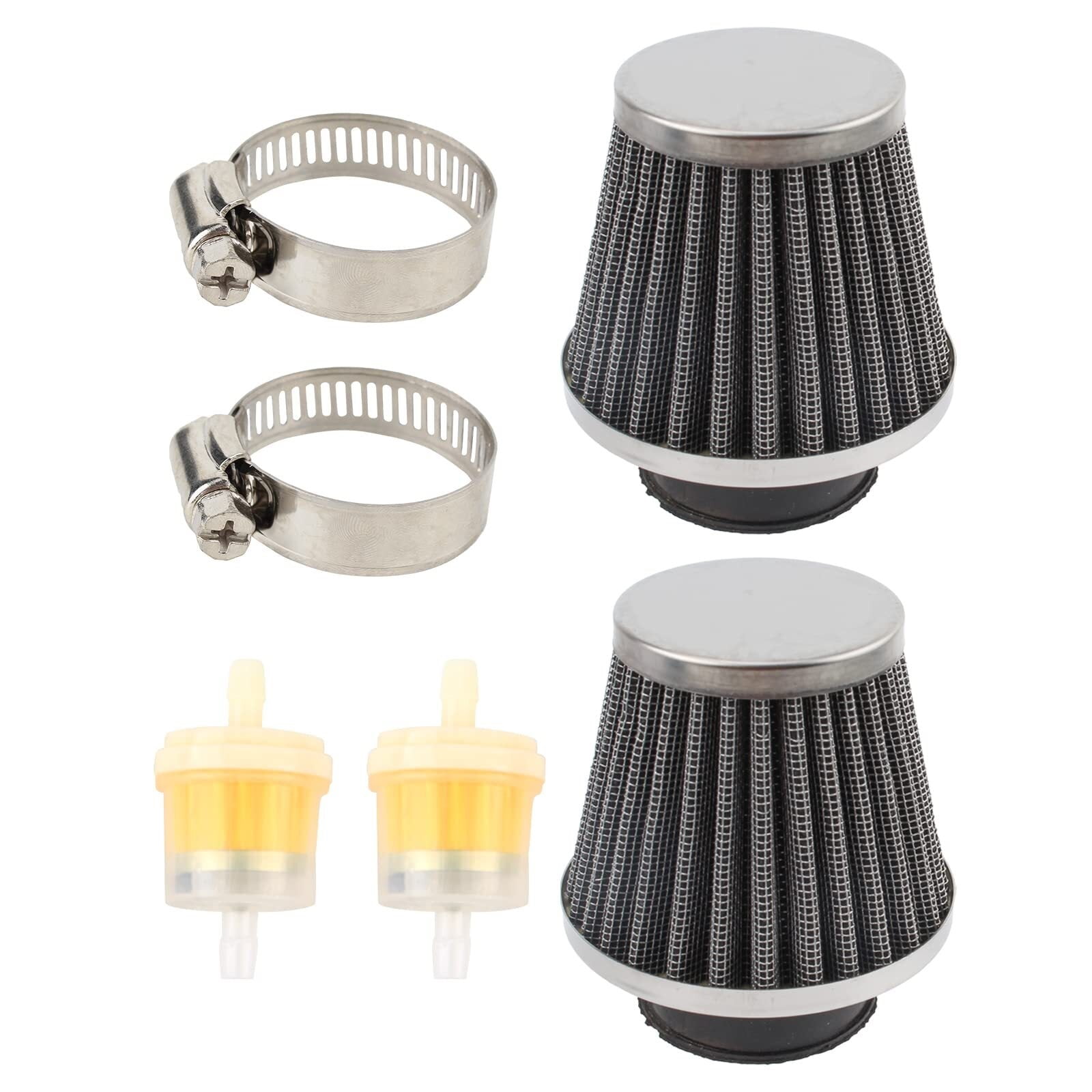 pertain Carbhub 2 Pcs Air Filter for PZ19 PZ20 Carburetor for 50cc 70cc 90cc 100cc 110cc 125cc Motorcycle, ATV, Quad, Dirt Bike, Pit Bike, Scooter, Go Kart, Moped, Chopper, Racing Bike, Mini Bike