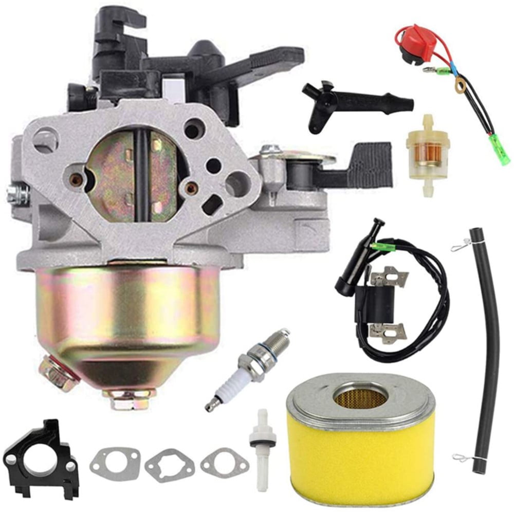 pertain GX390 Carburetor Ignition Coil Air Filter Kit, Compatible with GX340 GX360 Engines Generator Lawn Mower Motor Replacement 16100-ZF6-V01