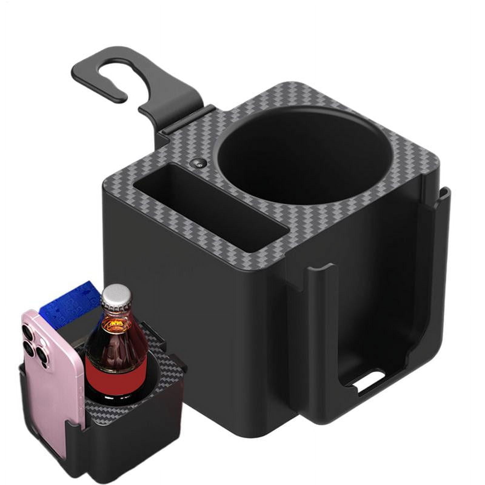 pertain Headrest Cup Holder Large Capacity Headrest Cup Organizer Adjustable Backseat Storage Box Drink Pocket Food Tray For Bottle