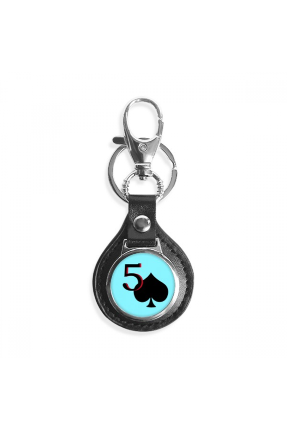 pespade 5 poker key link chain keyholder finder hook metal