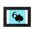 thumbnail image 1 of pespade 6 poker desktop photo frame ornaments picture art painting, 1 of 4
