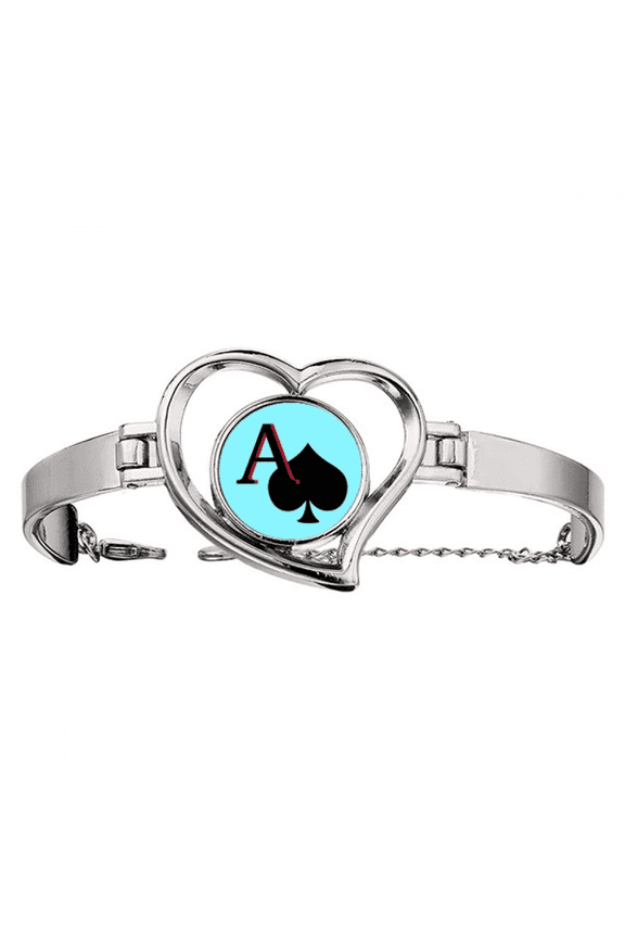 pesun spade a poker bracelet heart jewelry wire bangle