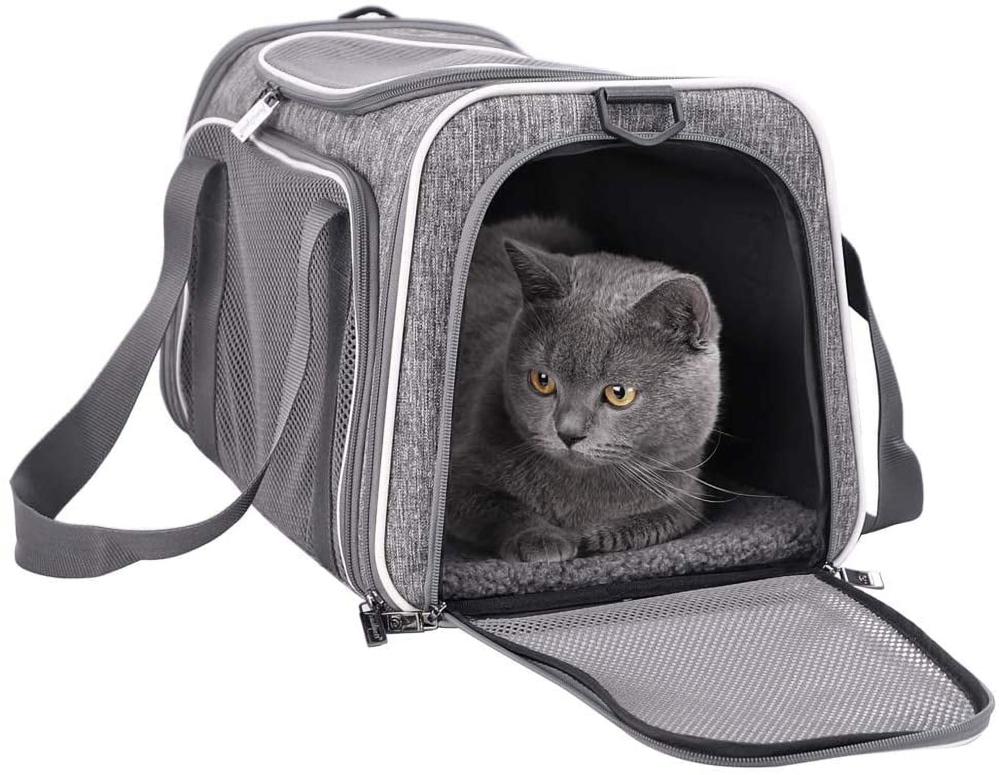 HITSLAM Pet Carrier Cat Carrier Soft Sided Pet Travel Carrier for