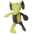thumbnail image 1 of petrageous ribrageous maui the elephant dog toy, 13.5", lime/gray, 1 of 2