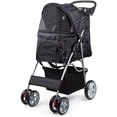 thumbnail image 1 of petsn'all foldable pet stroller - black, 1 of 7