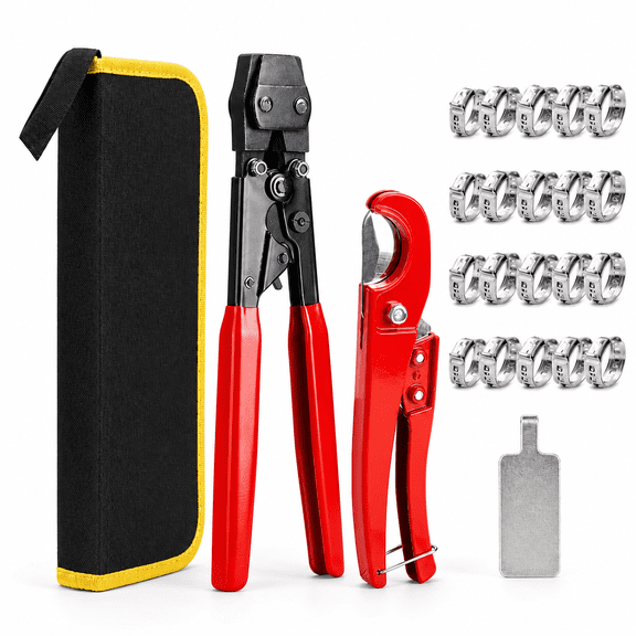 pex crimping tool kit For Pipe Installation, pex cinch tool, pex crimping tool Set With Gloves And Cutter
