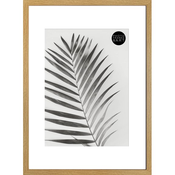 pf+a Oak Effect A2 Poster Picture Frame With Mount For A3 Wall Display