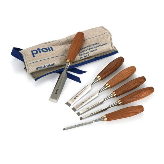 Pfeil Beveled Edge Chisel Set, 6 Pieces