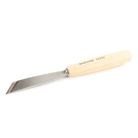 Pfeil Swiss Made 25Mm #1 Sweep Skew Cut Chisel - Double Bevel