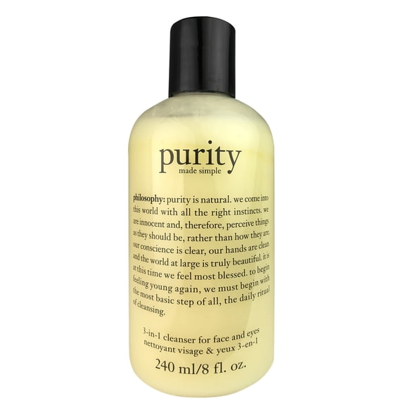 Purity Made Simple 3-in-1 cleanser for face and eyes