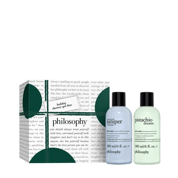 philosophy holiday shower gel duo *juniper berries and pistachio dreams*