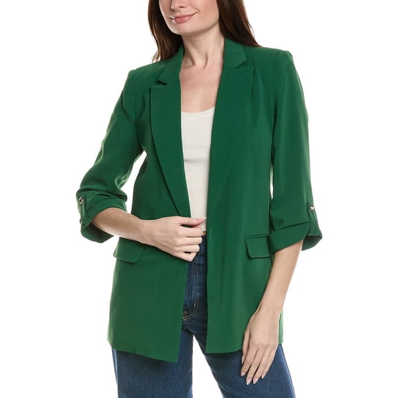 philosophy womens 3/4-Sleeve Jacket, XL, Green