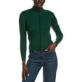 thumbnail image 1 of philosophy womens  Rib Mock Neck Sweater, m, Green, 1 of 3