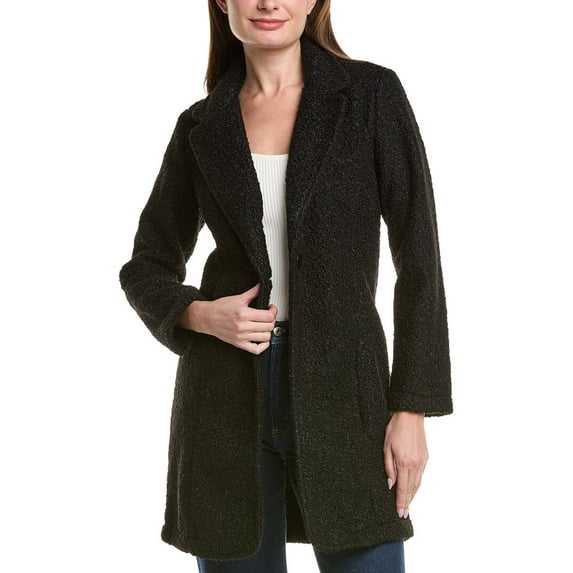 philosophy womens Sherpa Jacket, m, Black