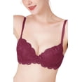 thumbnail image 1 of phistic Women Lace Overlay Extreme Push Up Bra (Regular & Plus Size 34A-40D), 1 of 4