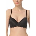 thumbnail image 1 of phistic Women Lace Overlay Padded Underwire Bra (Regular & Plus Size 34A- 40D), 1 of 3