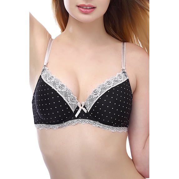 phistic Women's Lace Accent Print Bra
