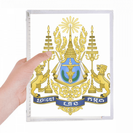 phnom penh cambodia national emblem notebook loose diary refillable journal statiry