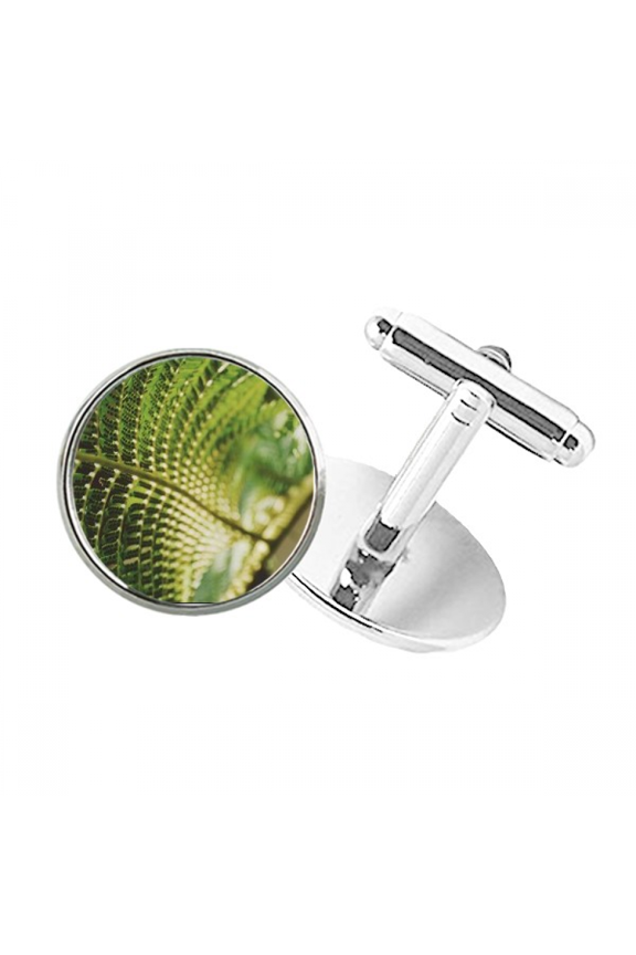 photography picture nature round button cuff clip stud cufflinks