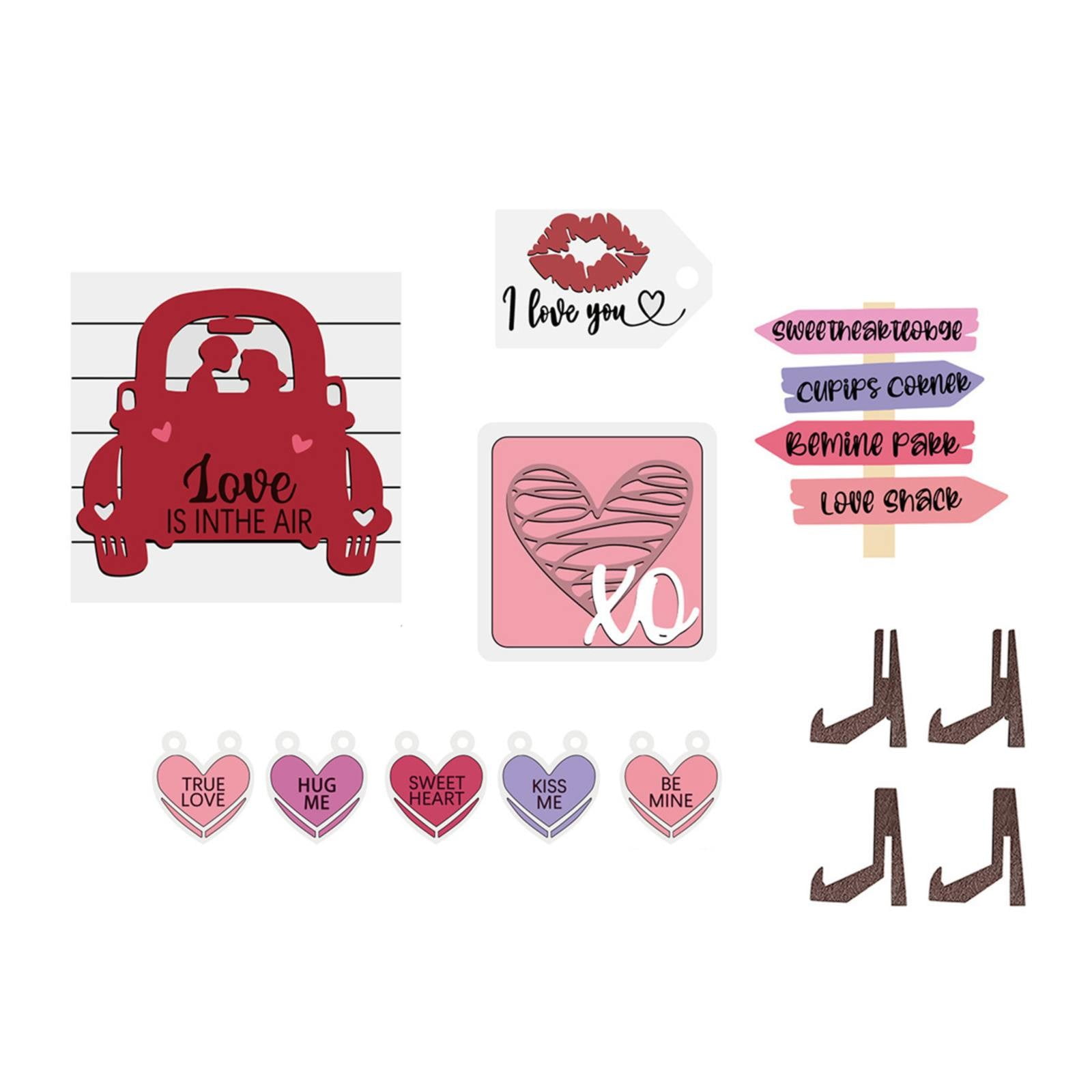 piaybook 2024 Valentine's Day Tabletop Decor Valentine's Day Face