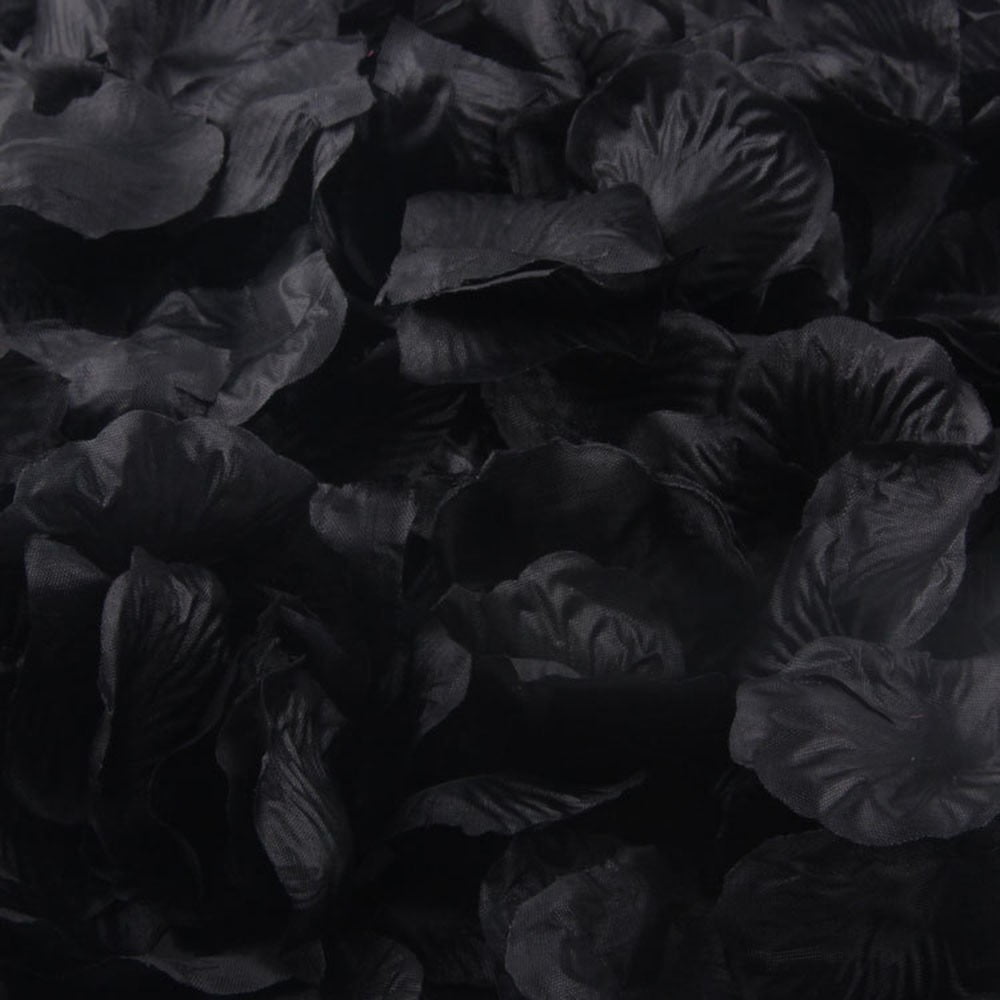 Fake Roses 1000pcs piaybook Artificial Flowers Black Decor Silk Party Favors Petals ...