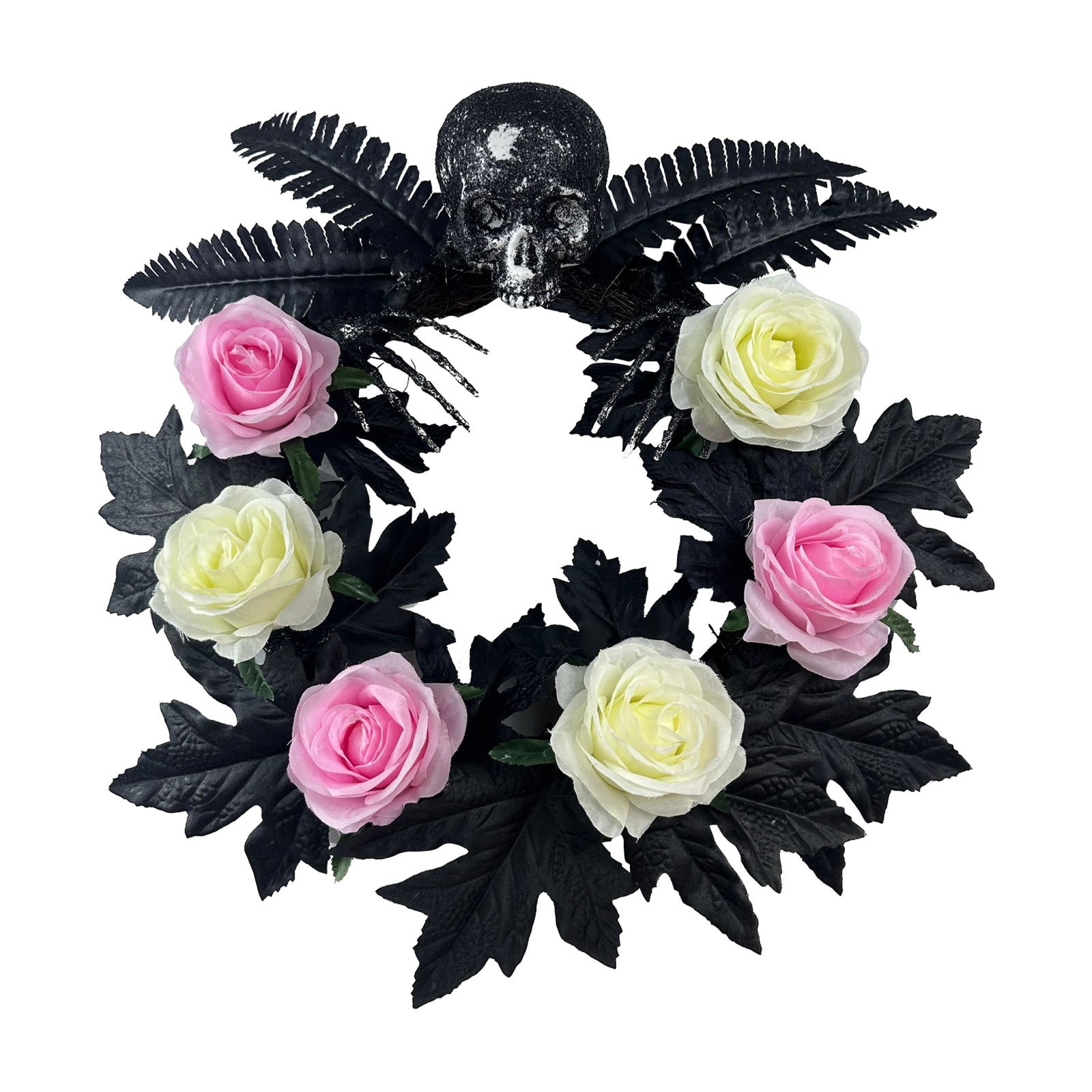 piaybook Artificial Wreaths Halloween Skeleton Garland Door Decorations