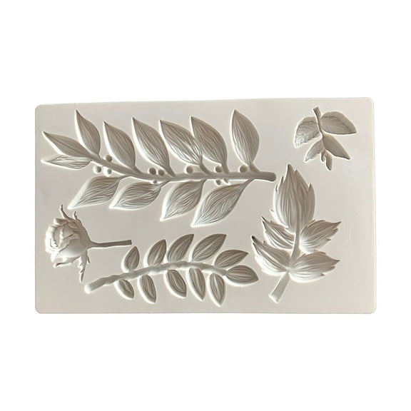 piaybook Baking Molds Christmas Branch Flower Vine Rose Silicone Tool Fondant Cake Texture Tool Baking Edge Glue Decoration Different Shape Easy To Clean for Chocolate,Cake,Candy,Cookie