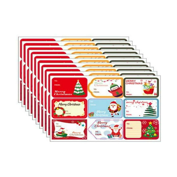 piaybook Decorative sticker 10 Sheets Stickers/Roll Stickers Christmas Stickers Christmas Holiday Decoration Gift Self Adhesive Stickers ,Personalized Your Own Laptop,Guitar,Luggage,Skateboard,Car