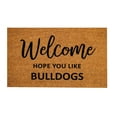 thumbnail image 1 of piaybook Doormat Welcome Sign You Like Bull Dogs Welcome Mat Dog Owner Gift Welcome Mat Dog Doormat Non Slip Low-Profile Entrance Rug for Bathroom Kitchen Indoor and Outdoor, 1 of 4